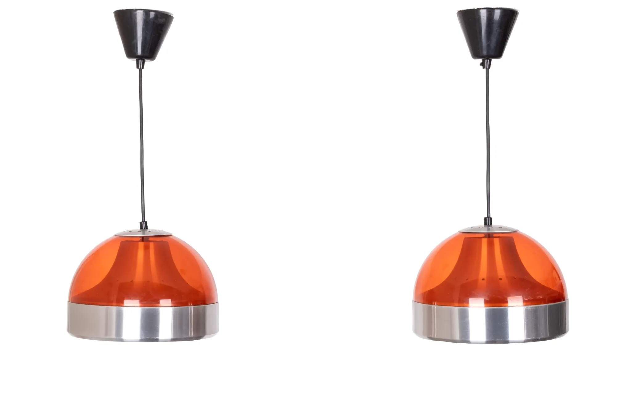 Pair Space Ace Dijkstra Pendant lamps 1970s Holland