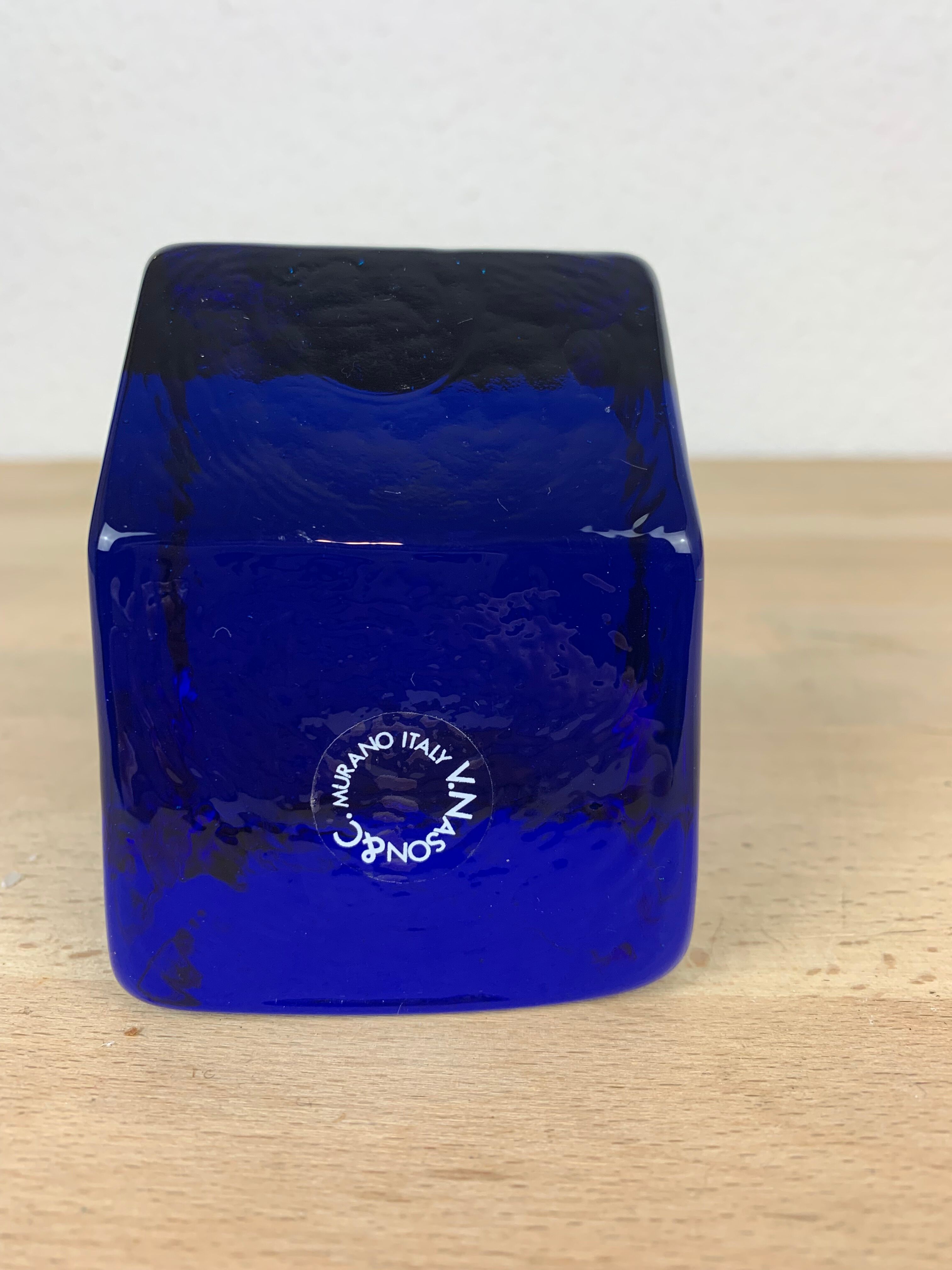 Carlo Nason Murano paper press for V. Nason & C, blue house
