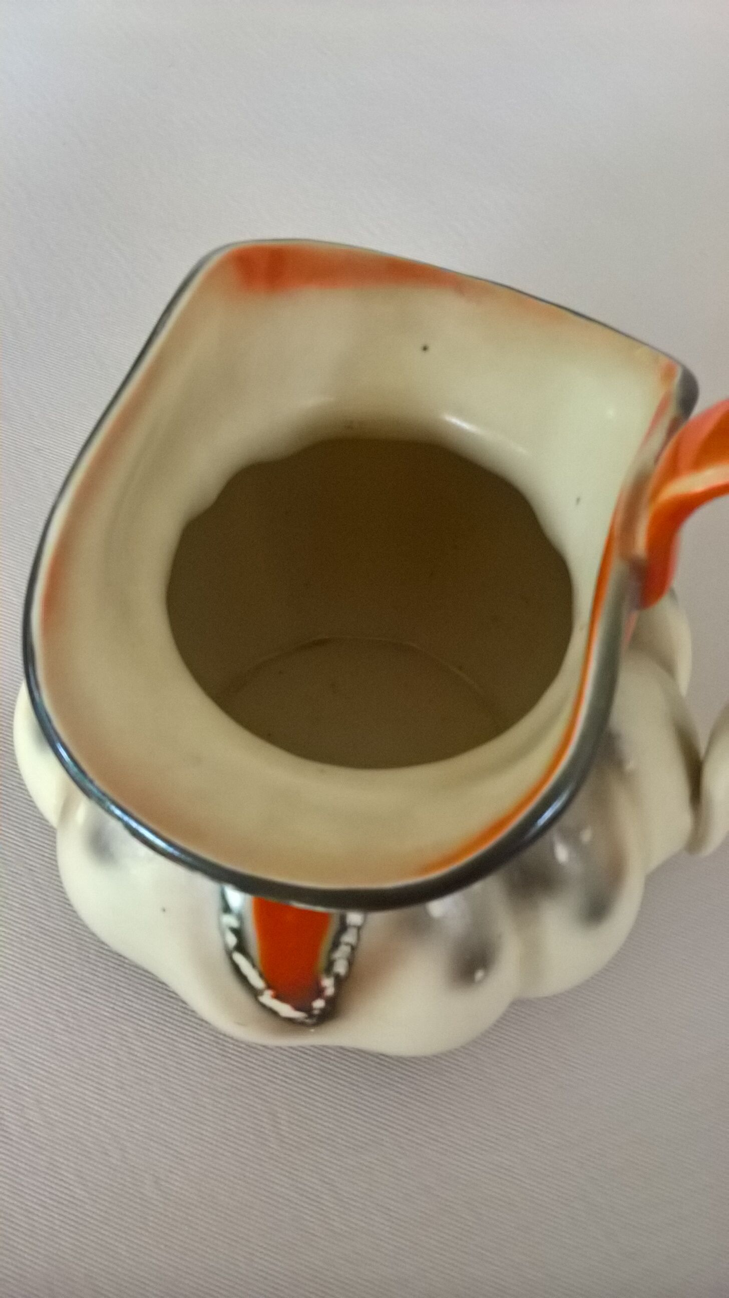 Czechoslovakian earthenware pitcher 3964