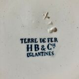 4 flat plates Terre de Fer, Eglantine model