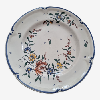 Plat ancien en faïence de Desvres