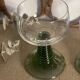2 two-tone white wine glasses from the 1970s