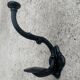 Set of 5 old cast iron hooks