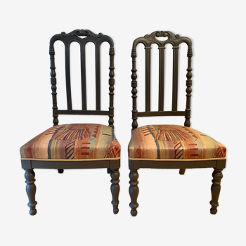Paire de chaises de nourrices du XIX siècle