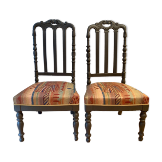 Pair of chairs of nannies of the XIX century