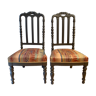Pair of chairs of nannies of the XIX century