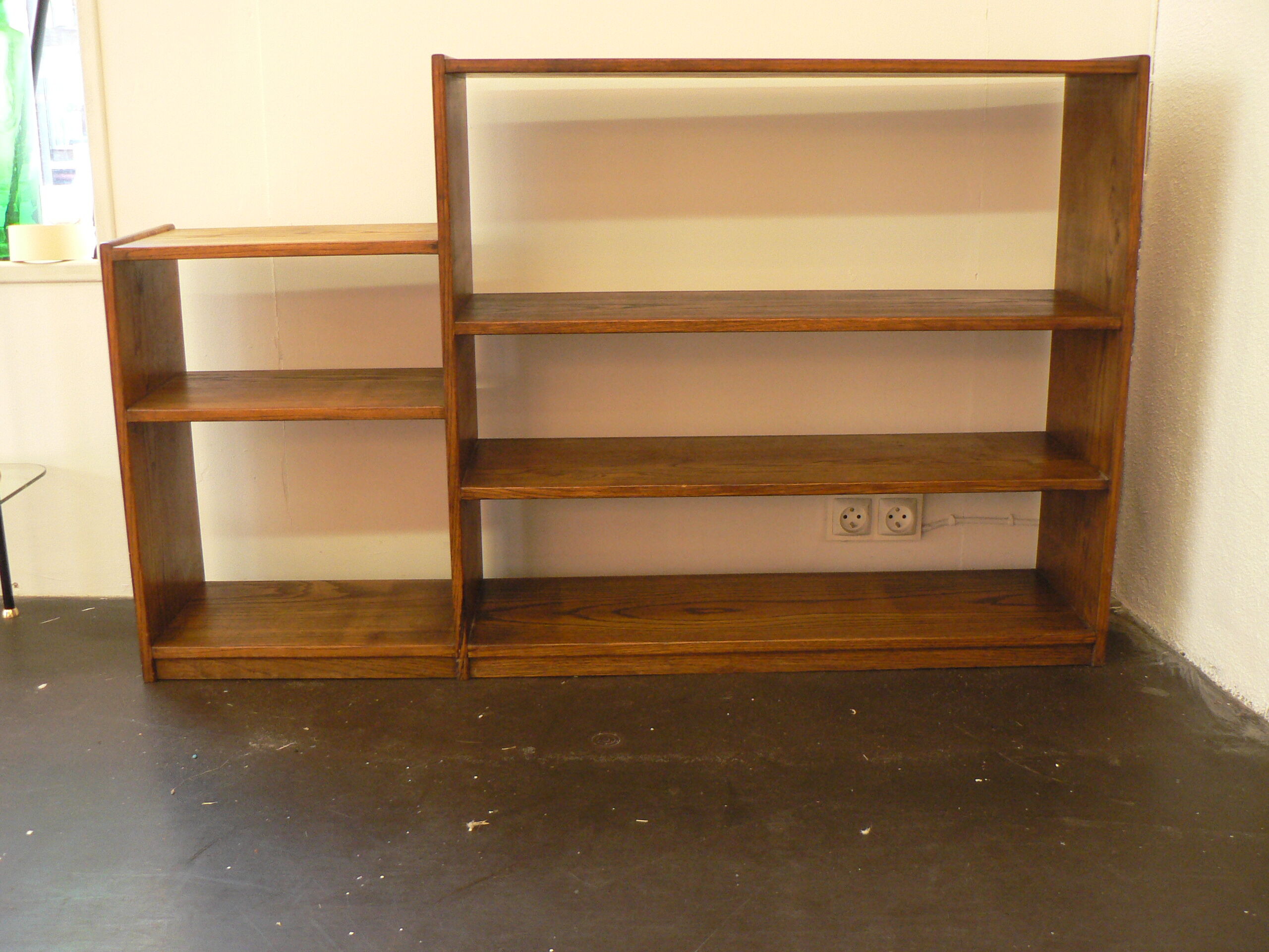 Vintage solid oak shelf