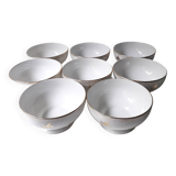 8 bols anciens en porcelaine 1960 (A1)