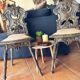 Pair of Louis XIII style chairs in patinated solid oak – piece
