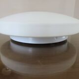 White opaline "pancake" ceiling light
