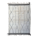 Tapis Berbère Beni Ourain blanc -  289 x 203 cm