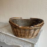 Brown wicker basket