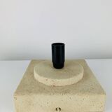 Red stone and fibreglass lamp, vintage