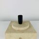 Red stone and fibreglass lamp, vintage