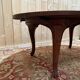 Table de salle à manger ovale de style Louis XV en chêne massif
