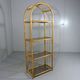 Rattan & smoked glass display rack 1970’s