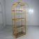 Rattan & smoked glass display rack 1970’s