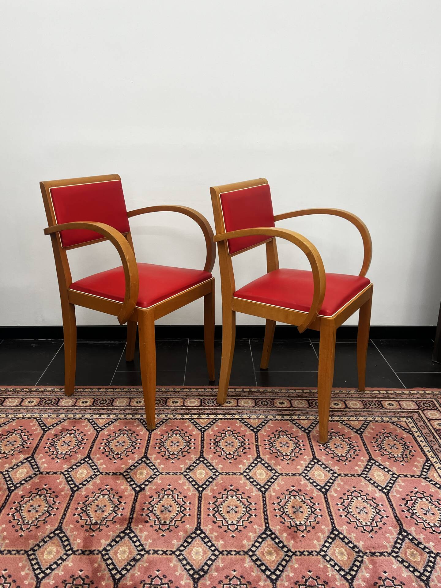 Paire de fauteuils Bridge 1940