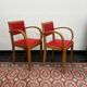 Paire de fauteuils Bridge 1940