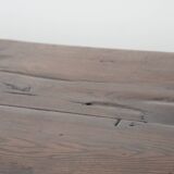 Antique English oak dining table from the 18th century for 4 to 6 people