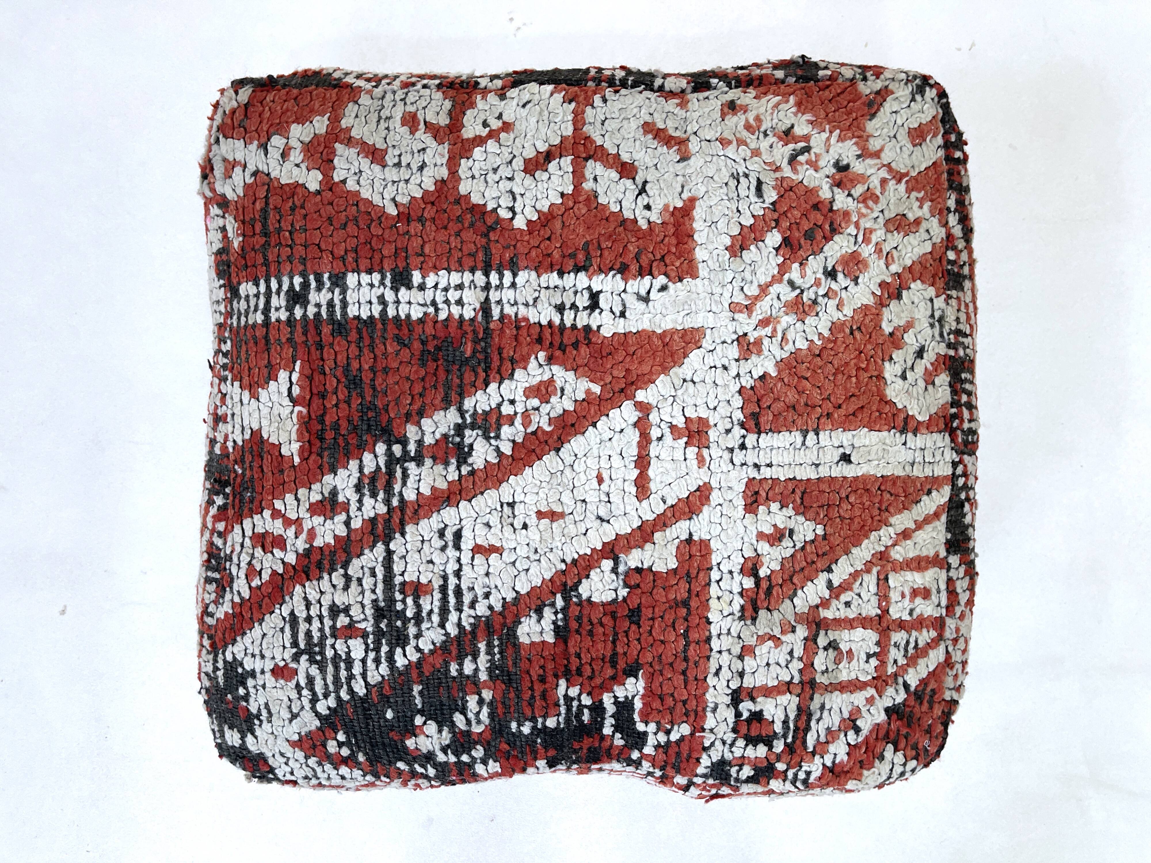 Moroccan kilim pouf