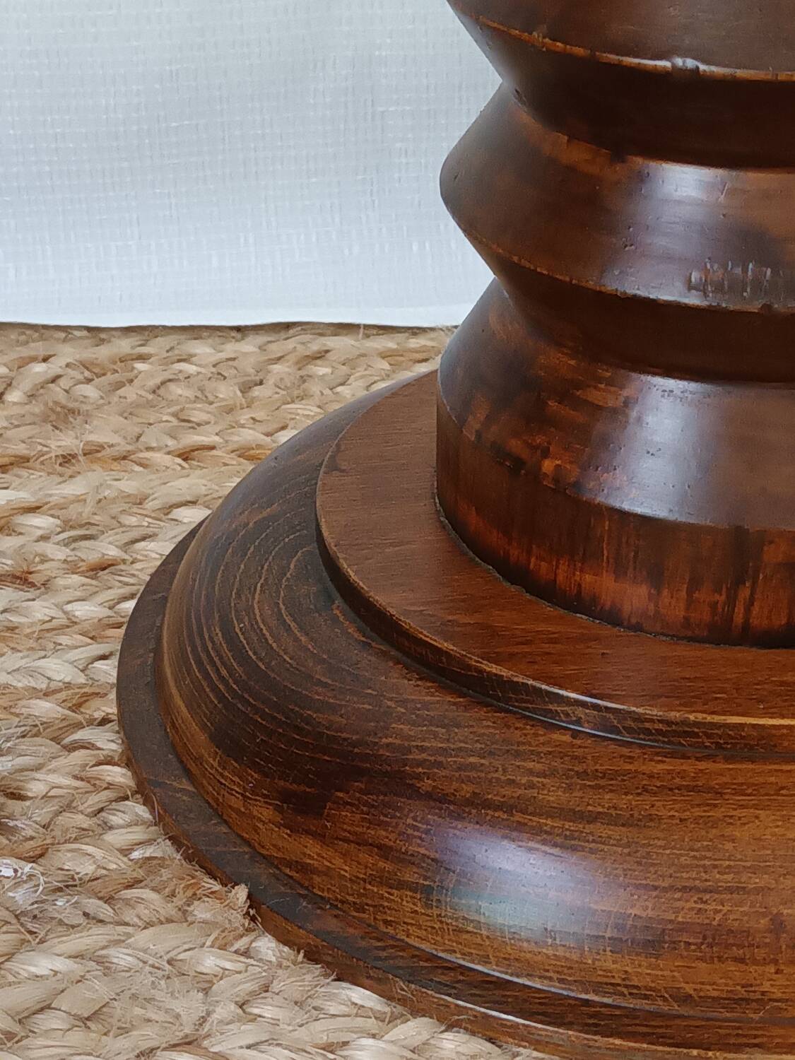 Vintage Charles Dudouyt style wooden side table