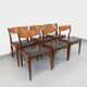 6 vintage Danish Scandinavian chairs by Aerthoj Jensen & Molholm in teak.