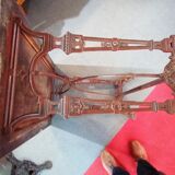 Table de bistrot dessus bois pieds fonte
