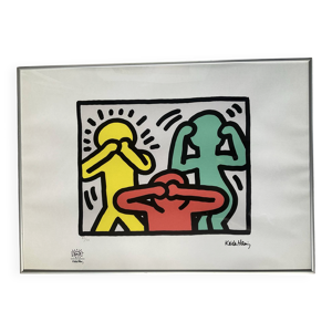 Sérigraphie keith haring - certificat