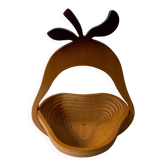 Wooden storage basket (pear shape)