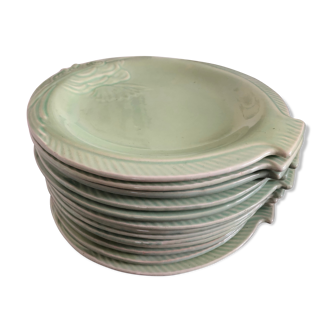 13 plates "fish" Niderviler