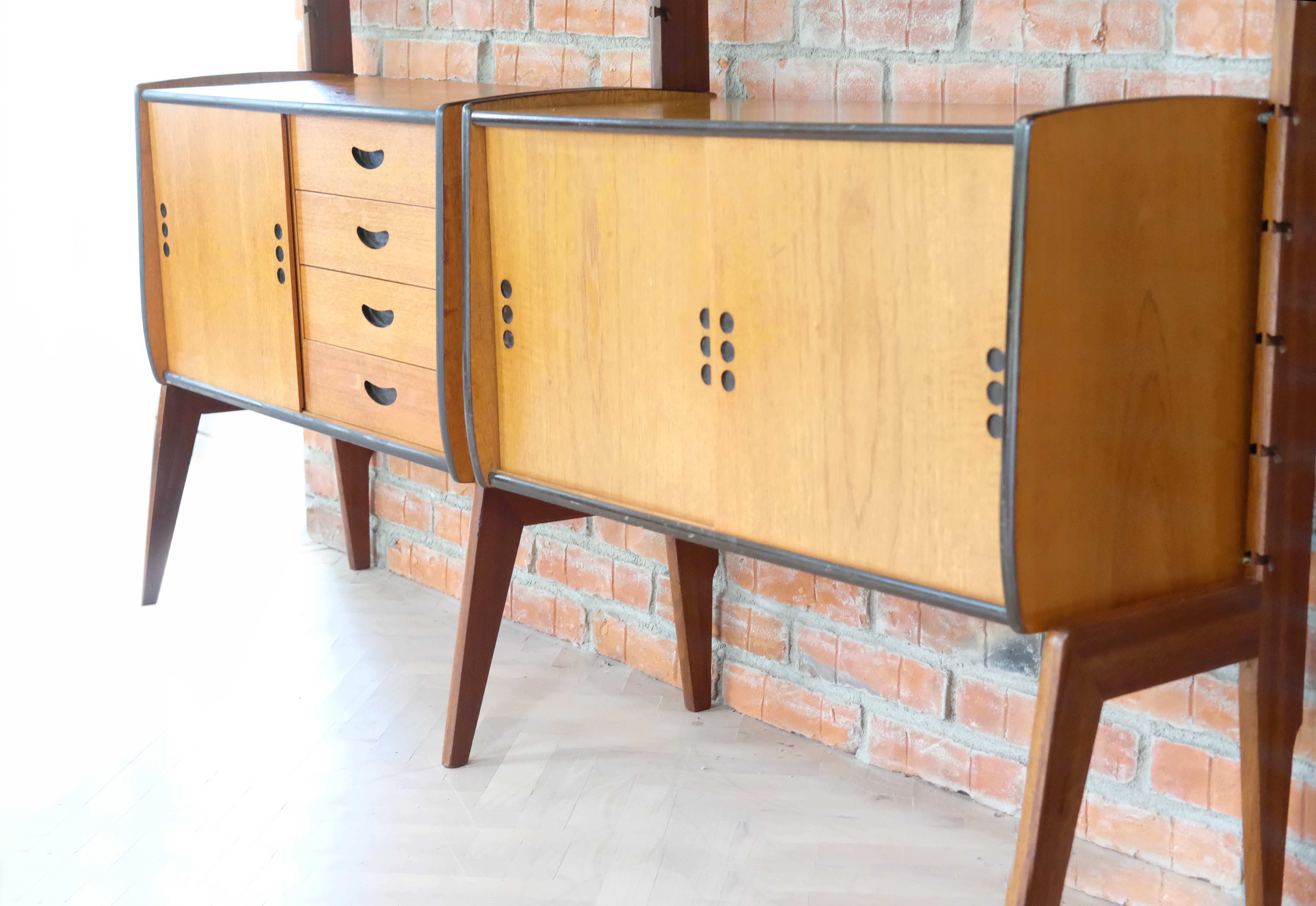 Wall Unit by John Texmon and Einar Blindheim, System Ergo, 2 Modules, Norway 1960's