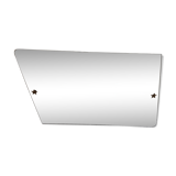 Engraved and bevelled asymmetrical mirror, 1950s - 90x54cm