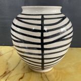 Vase vintage en grès émaillé et estampillé