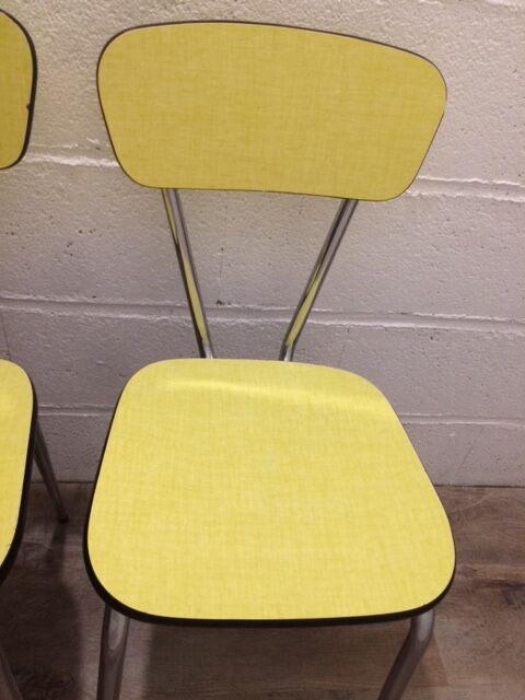 Yellow formica chairs