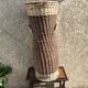 Large Two-Tone Wicker Basket