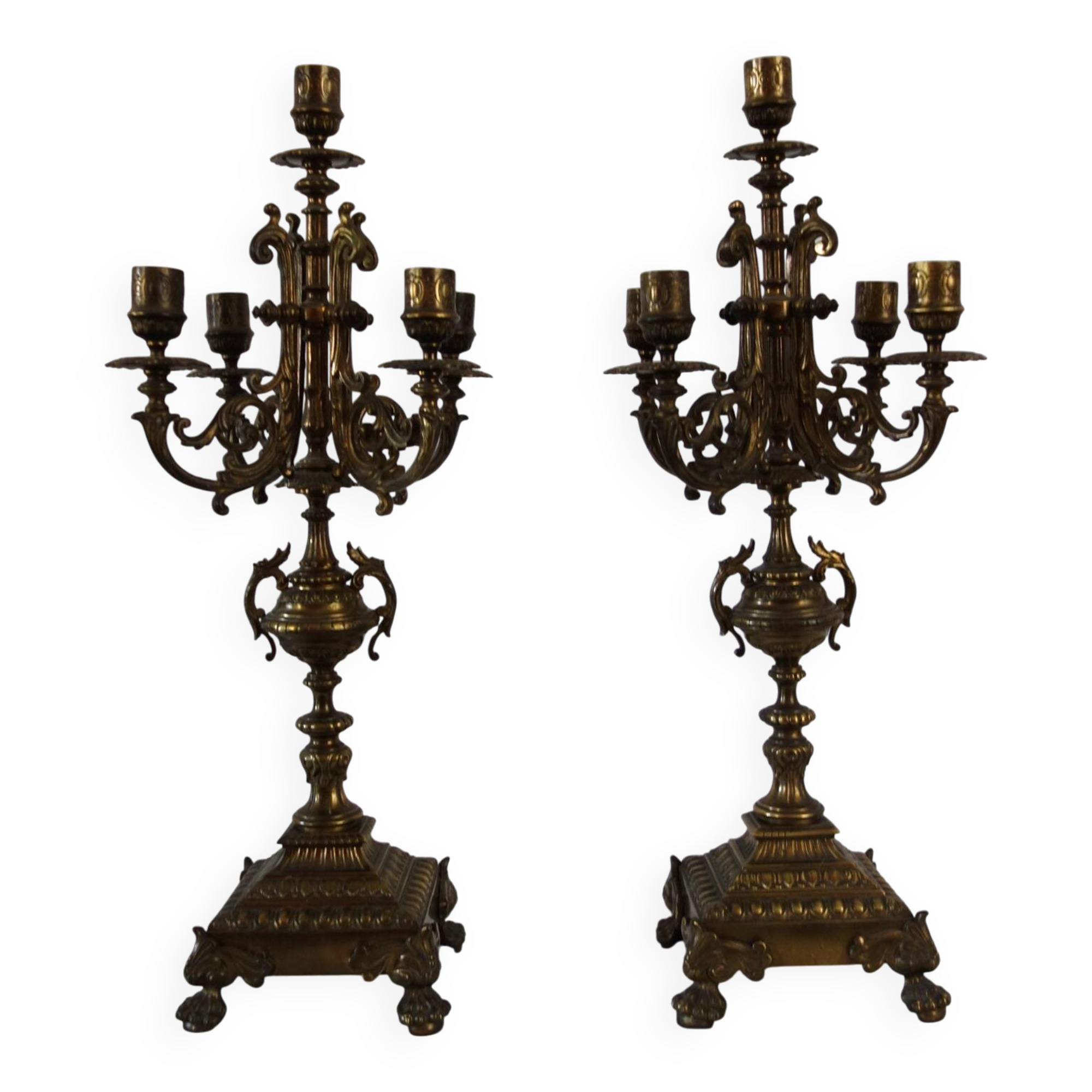 Pair of candelabra, mid-19th century