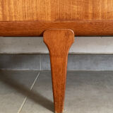 Large Danish vintage row in blond teak from the 60s