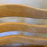 Set of 4 ribbed fabric chairs
