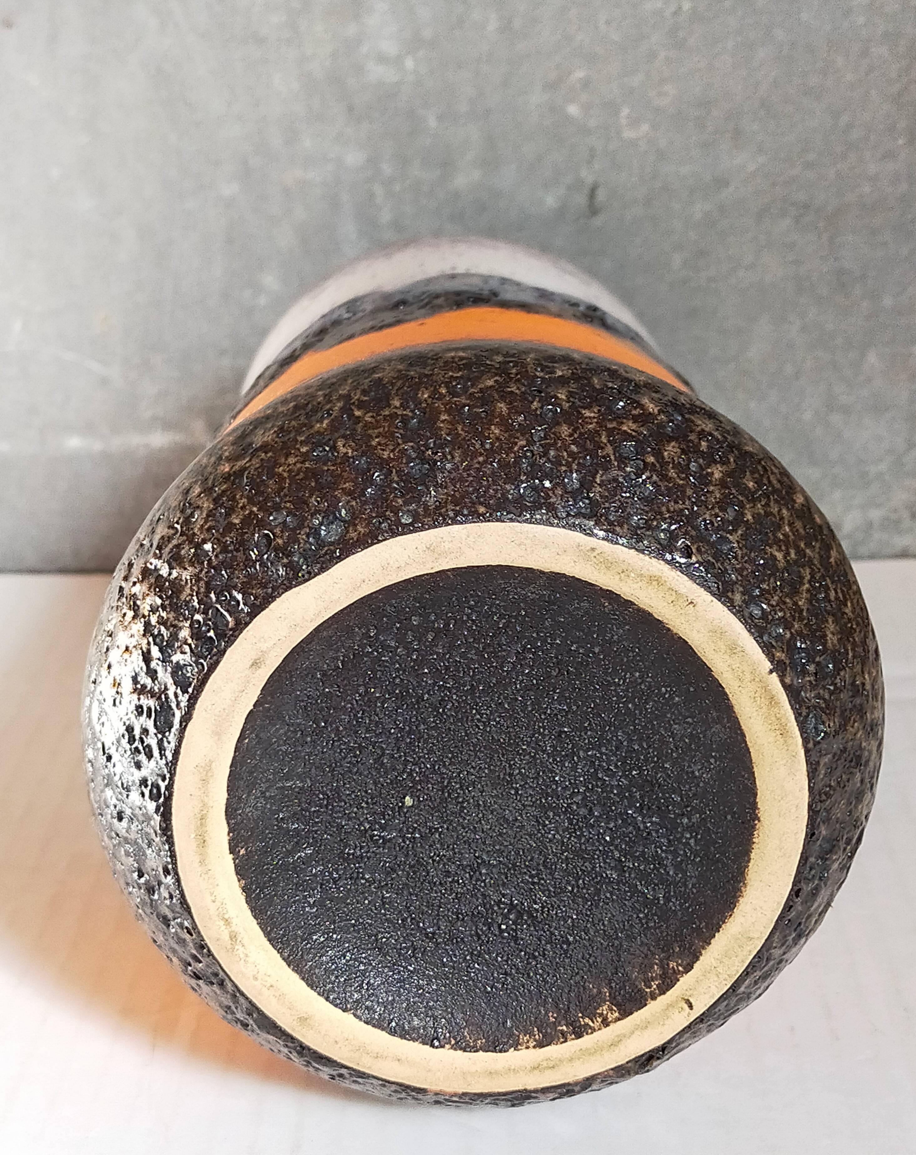 FAT LAVA vintage gray foam ceramic vase