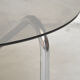 Glass and metal coffee table, 1980
