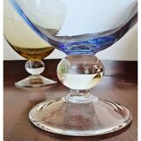 Coupes en verre coloré - lot de 6