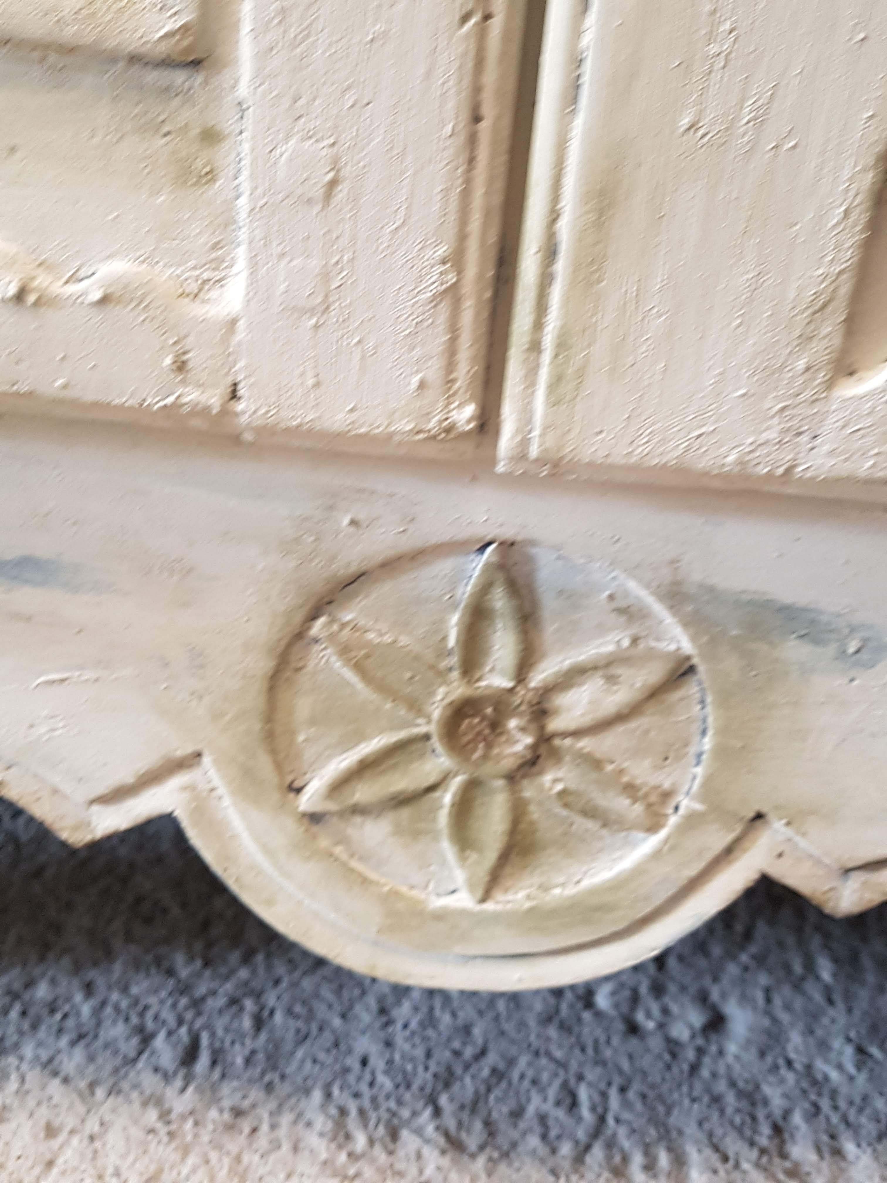 Furniture two doors and two drawers patinated