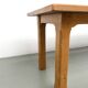 XL brutalist dining table in solid oak