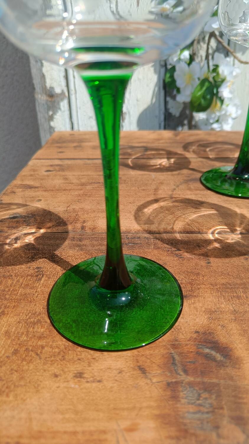 Antique engraved glasses