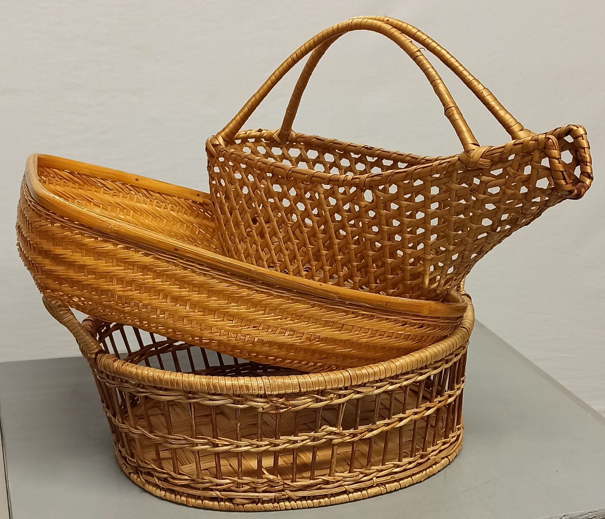 Vintage braided basket