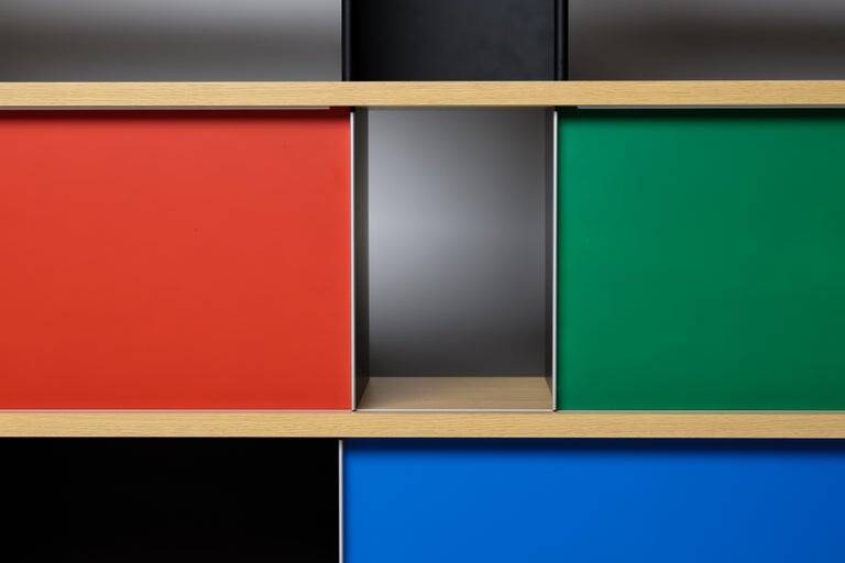 Cassina "Nuage" shelving unit by Charlotte Perriand — numbered edition no. 695