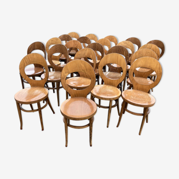 Set of 22 Baumann chairs model Seagull.