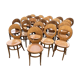 Set of 22 Baumann chairs model Seagull.