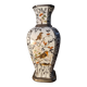 ceramic vase with birds BOHEMIA porcelain 1960 37x17 beautiful size